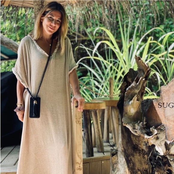 {35 Coins} Black Beaded iPhone 11 & XR Sash | Leather Free People Necklace Case - Picture 14 of 16